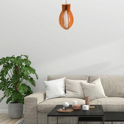 Luminária Teto Tipo Pendente Rubi Mdf - Completa Mdf Cru