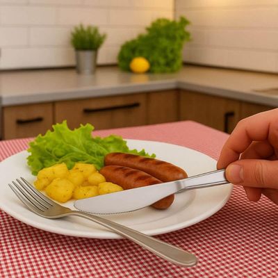 Jogo 12 Facas De Mesa 20cm Siena Aço Inox Brinox Peças Cozinha Jantar Almoço