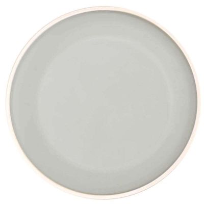 Jogo 24 Pratos De Sobremesa Melamina Class Cinza 21,5cm Wolff Cozinha Restaurante Buffet Servir Peti