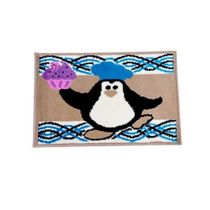 Kit Tapete de Cozinha Veludo 2 Peças Pinguim J. Serrano