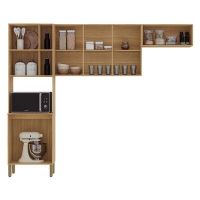 Cozinha Compacta 3 Peças Plus Freijó - Kits Paraná