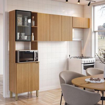 Cozinha Compacta 3 Peças Plus Freijó - Kits Paraná