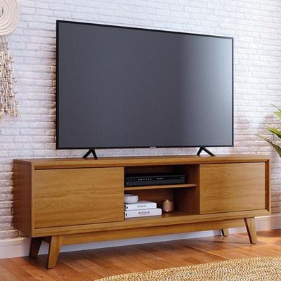 Rack Bancada Atlas Para De 70 Polegadas - Madetec Cumaru