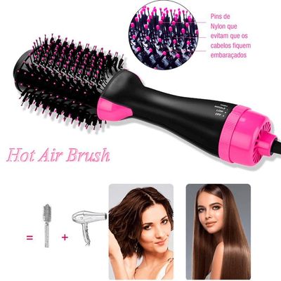 Escova Secadora Modeladora Profissional Potente 3 Em 1 - 110 V One Step