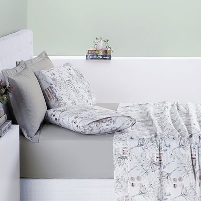 Jogo de Cama Lençol Queen Sensuale Percale 200 Fios 4 Peças - Protea - 80% Algodão, 20% Poliéster