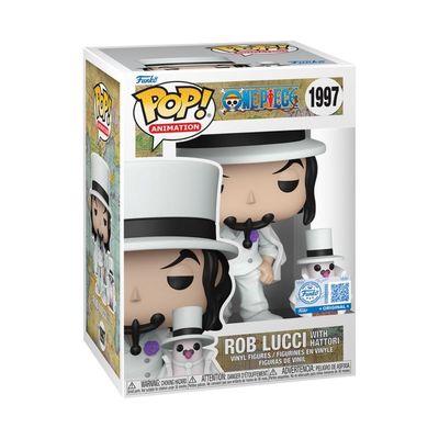 Boneco Funko Pop! One Piece Rob Lucci com Hattori com Chase