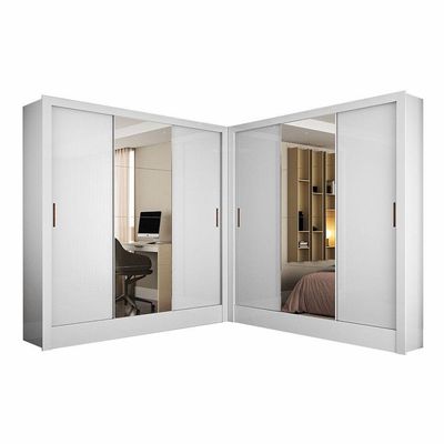 Closet Casal Duplo Dubai 6 Portas Plus 6 Gavetas Branco