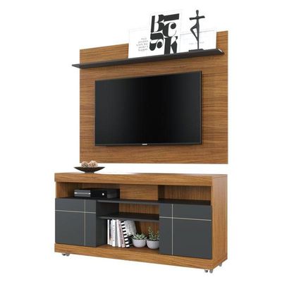 Rack Bancada Yara E Painel Para Maia Noce Milano Preto Acetinado – Colibri