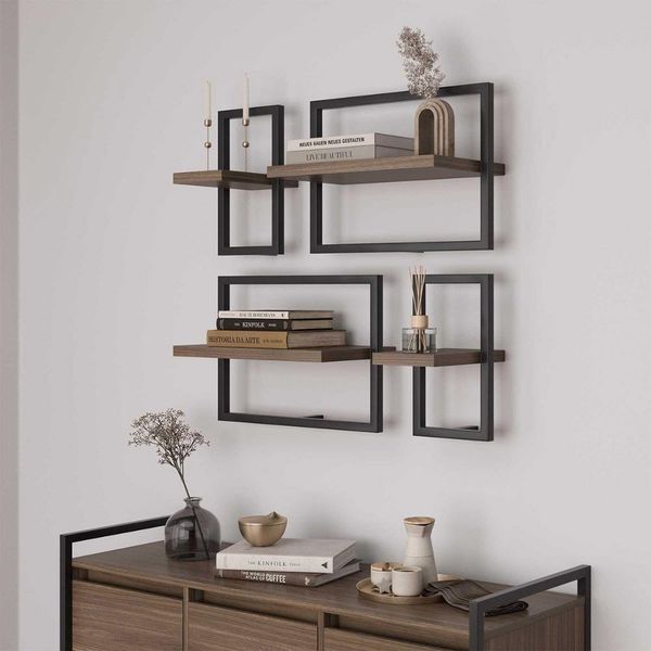 Conjunto 4 Prateleiras Industrial Affara - Pleno