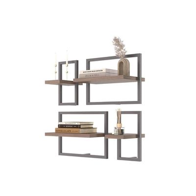 Conjunto 4 Prateleiras Industrial Affara - Pleno