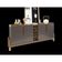 Buffet 4 Portas C- Prateleiras Lizz 1,90 Cinza Perola-cedro