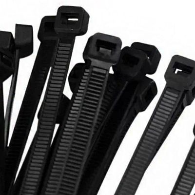 Abraçadeira De Nylon Preto 50 Uni Cinta Plastica Enforca