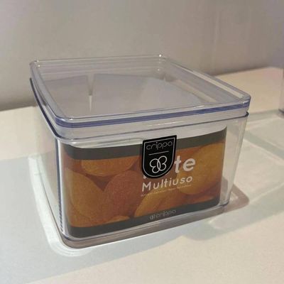 Pote Hermético Cristal Crippa Porta Mantimentos 750ml Condimentos Transparente
