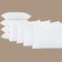 Kit 8 Travesseiros 50x70cm Antialérgico Lavável Fibra Siliconada Macio Confort - feito na cor Branco