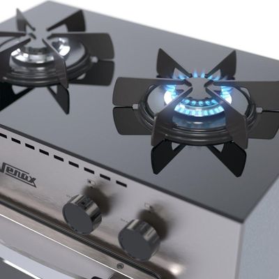 Fogão 2 Bocas Mini Cook Inox Gás Glp Venax
