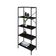 Estante C/05 Prateleiras 152x60x33cm Tub Tueh1565 Carvalho Dark - Est.preta Carvalho Dark / Est.preta