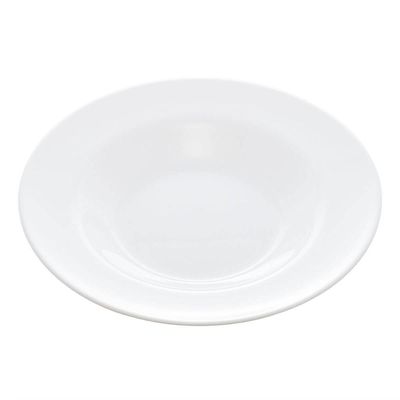 12 Pratos para Massa Risoto 28cm Vidro Opalino Branco Restaurante Hotel Bar Lyor Friends Time