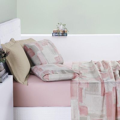 Jogo De Cama Cotton Select King 04 Peças - Quadri - Acabamento de Alta Qualidade