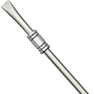 Bomba Chimarrão Inox 25cm Anel Sextavado Rosca Mil Furos Bortonaggio