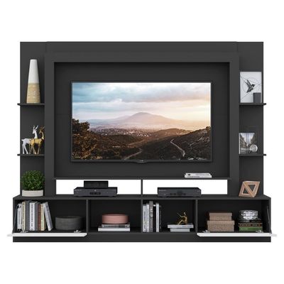 "Estante Com Suporte Tv 65"" C/ Espelho Oslo Multimóveis V3382"