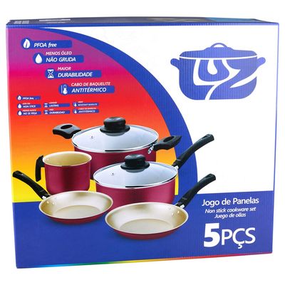 Jogo de Panelas AA 5 Peças 791 Cereja LUZ