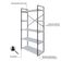 Estante C/05 Prateleiras 152x80x33cm Yon Branco Tx/est.preta Branco Tx/est.preta
