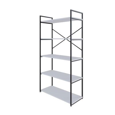 Estante C/05 Prateleiras 152x80x33cm Yon Branco Tx/est.preta Branco Tx/est.preta