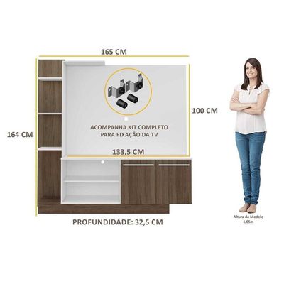 Estante Com Suporte Tv 55'' Denver Multimóveis V3069