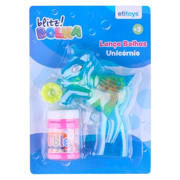 Lançador de Bolas à Fricção Unicórnio 3 Peças Etitoys