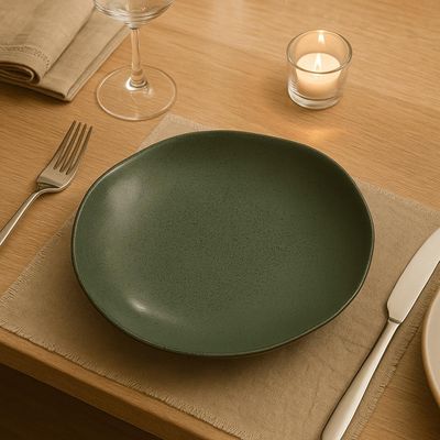 Prato Fundo 21cm Cerâmica 600ml Arauco Verde Orgânico Porto