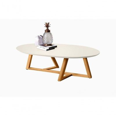Mesa De Centro Classic Off White-nature - Tebarrot