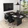 Painel Para Escritório 90x136cm Tv Até 32'' Pa2915 Preto