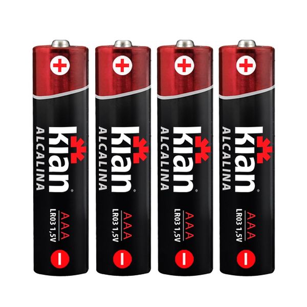 Pilha Palito Alcalina AAA Kian com 4 Unidades Pilha Palito Alcalina AAA Kian com 4 Unidades