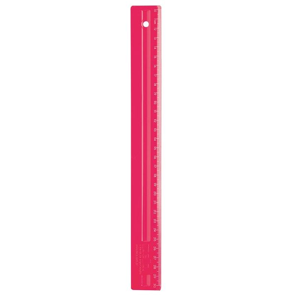 Régua Escolar Dello Full Collor Pink 30cm