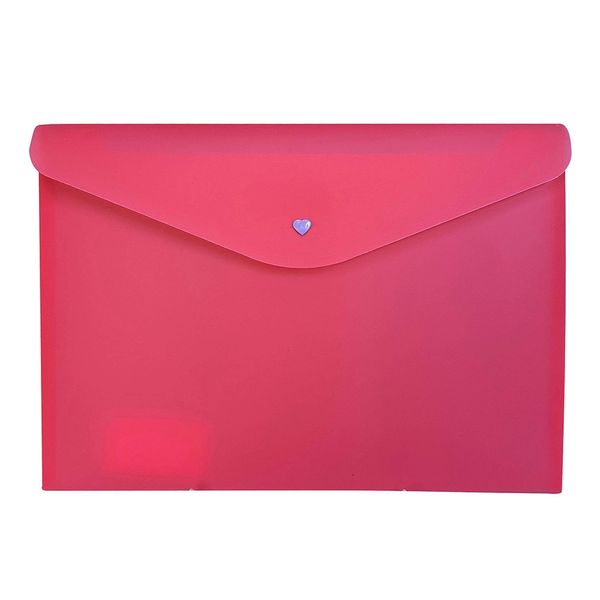 Envelope A4 Dello Full Color com Botão Pink