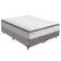 Cama Box Cinza E Colchão Amsterdã Molas Ensacadas Queen Probel
