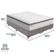 Cama Box Cinza E Colchão Amsterdã Molas Ensacadas Queen Probel