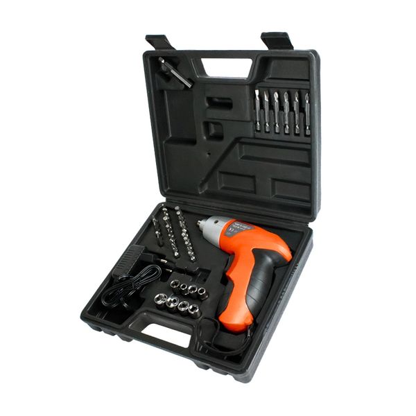 Parafusadeira Rayco 22246 à Bateria com Maleta 44 Peças - 4,8V Bivolt