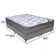 Cama Box Cinza E Colchão Iso Superpocket Molas Ensacadas Queen Ortobom