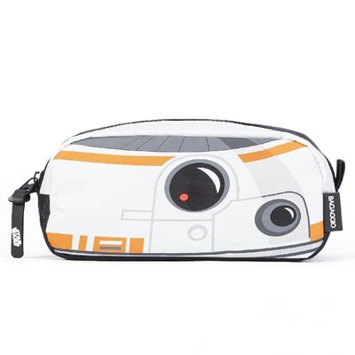 Estojo Escolar Masculino BB8 Star Wars Branco U / Branco