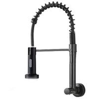 Torneira Cozinha Gourmet Inox Luxo Modelo:agua Fria Parede Preto