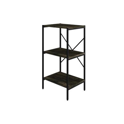 Estante C/03 Prateleiras 84x45x33cm Tub Tueh843 Carvalho Dark - Est.preta Carvalho Dark / Est.preta
