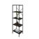 Estante C/05 Prateleiras 152x45x33cm Tub Tueh1545 Nogal - Est.preta Nogal / Est.preta