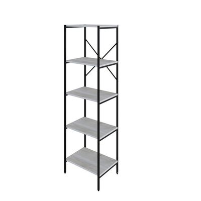 Estante C/05 Prateleiras 152x45x33cm Tub Tueh1545 Snow - Est.preta Snow / Est.preta