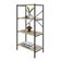 Estante C/04 Prateleiras 118x60x33cm Tub Tueh1164 Carvalho - Est.preta Carvalho / Est.preta