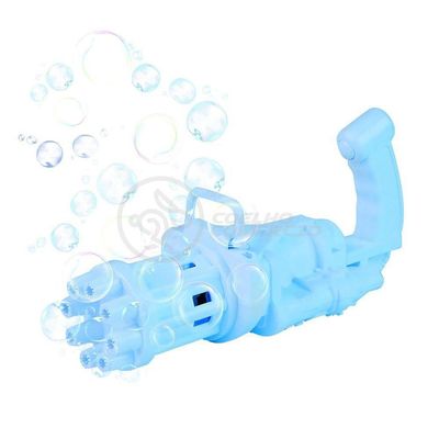 Máquina Elétrica Brinquedo Tiktok Lança Bolhas Sabão Mágica Criança Infantil - Azul