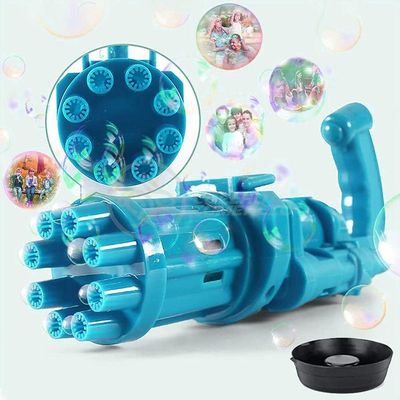 Máquina Elétrica Brinquedo Tiktok Lança Bolhas Sabão Mágica Criança Infantil - Azul