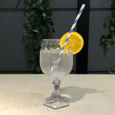 Taça Para Água Suco 350ml Poliestireno UZ Samba Translucida Transparente
