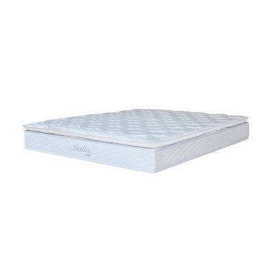 Cama Box King Size Umaflex Italia Jacquard 72x193x204 - Branco Branco