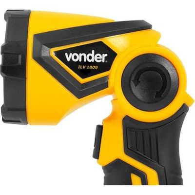 Lanterna de LED bateria intercambiável de 18 V sem bateria e sem carregador ILV 1809 VONDER